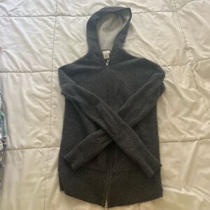 Gray Zip-Up Hoodie
